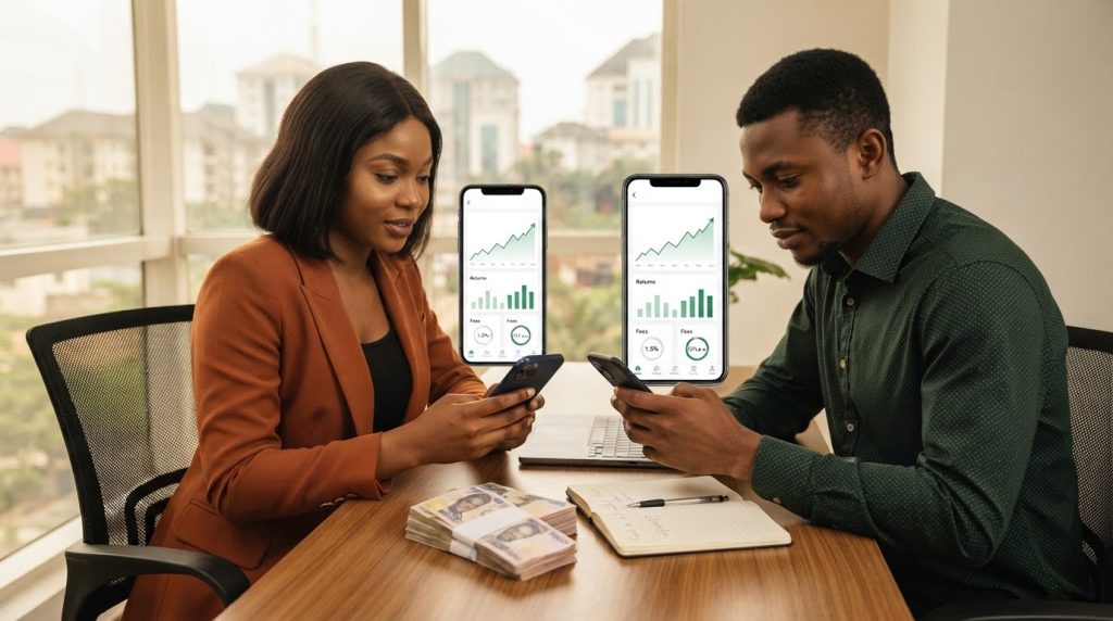 Realistic editorial image for Best Money Market Funds in Nigeria: Returns, Fees and Liquidity Compared