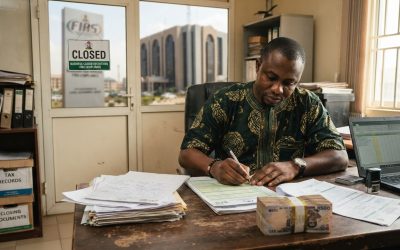 Realistic editorial image for Closing Your Nigerian Business? Don't Forget These FIRS Tax Obligations