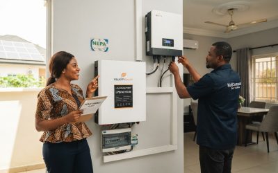 Realistic editorial image for Best Solar Solutions for Nigerian Homes & SMEs: Powering Up Smartly
