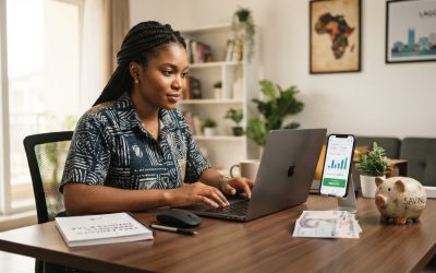 Realistic editorial image for Freelancer Finance in Nigeria: USD Payments Taxes Invoices Savings and FX