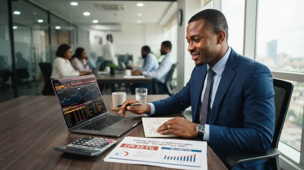 Realistic editorial image for How to Negotiate Salary in Nigeria Using Inflation Data and Benefits