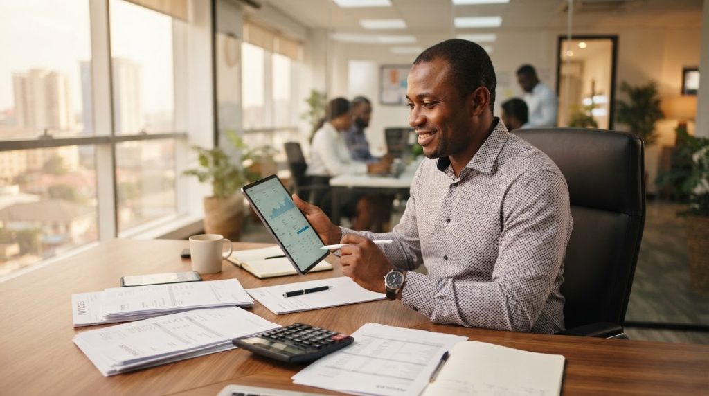 Realistic editorial image for Invoice Financing in Nigeria: How SMEs Can Turn Receivables into Cash