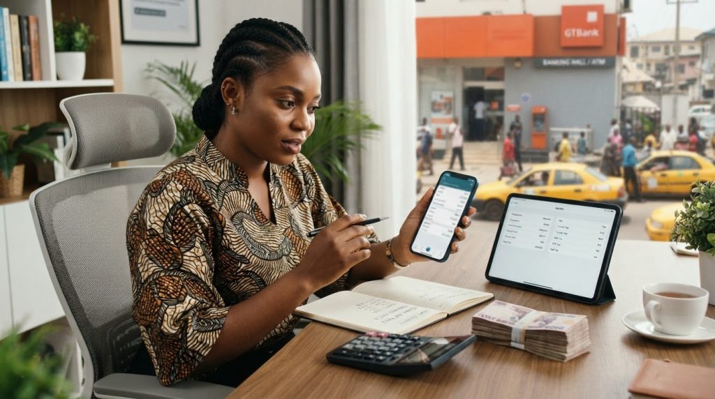 Realistic editorial image for Bank Charges in Nigeria: Transfer Fees Card Fees SMS Fees and How to Reduce Them