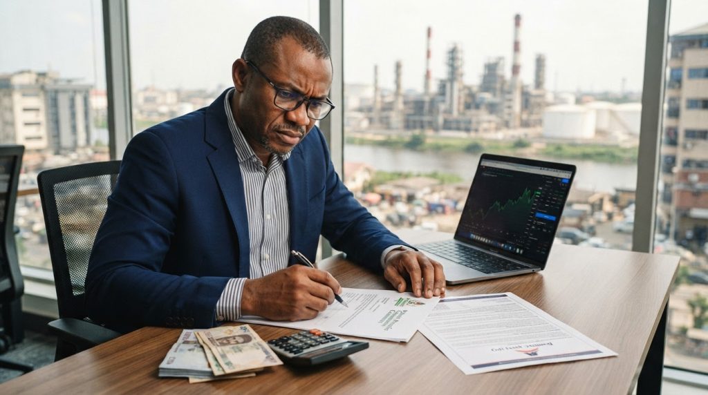 Realistic editorial image for Dangote Refinery IPO: Separating Opportunity from Scam for Nigerian Investors