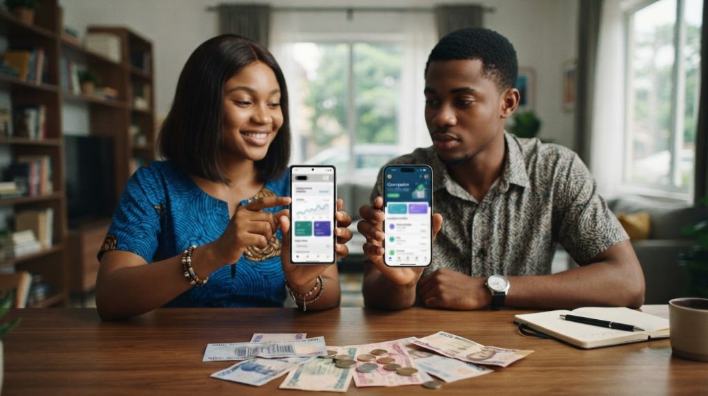 Realistic editorial image for PiggyVest vs Cowrywise 2026: Which Is Better for Saving and Investing in Nigeria?
