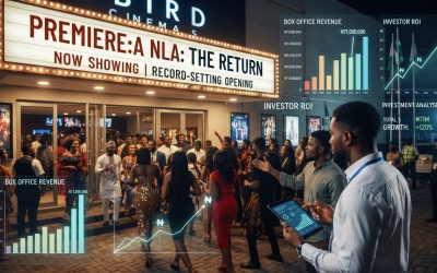 Realistic editorial image for Agbara Nla's N71m Preview: What Nollywood's New Record Teaches Investors