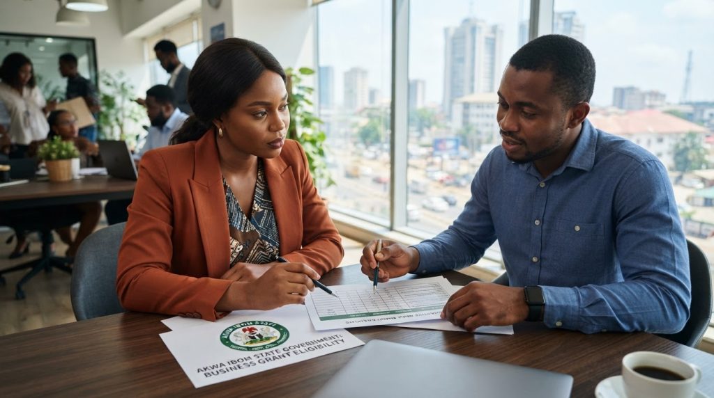 Realistic editorial image for Navigating State-Specific Business Grants: Lessons from Akwa Ibom