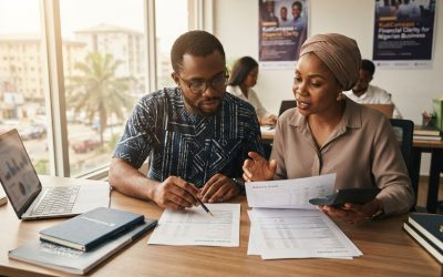 Realistic editorial image for IFRS and Financial Reporting Basics for Nigerian Founders and Operators