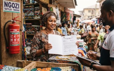 Realistic editorial image for Best Business Insurance for Nigerian Market Traders: Beyond Basic Fire Cover