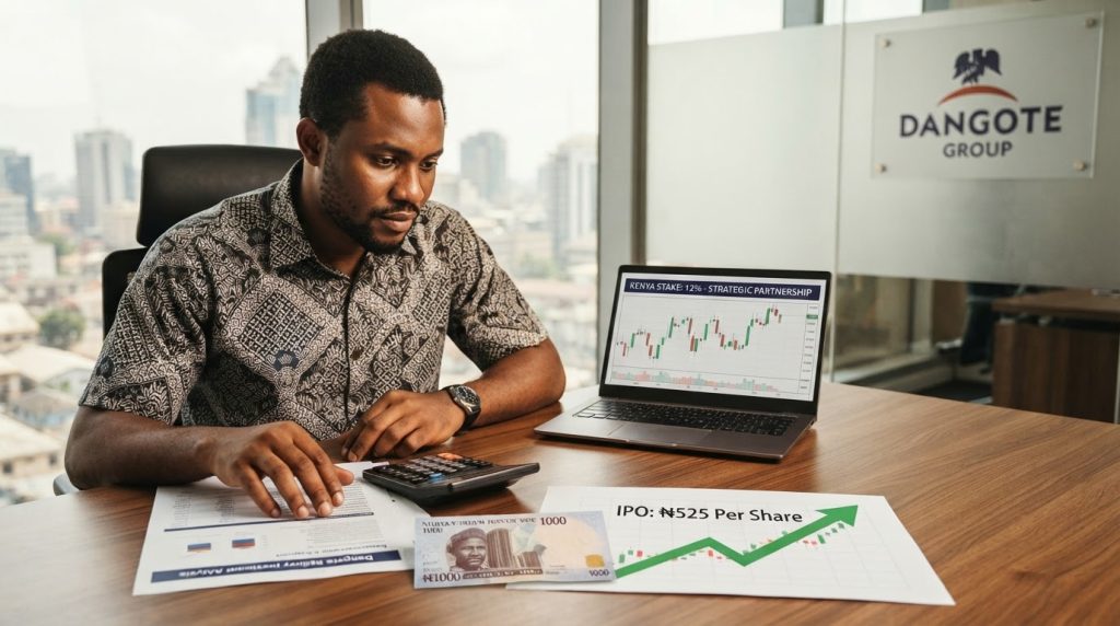 Realistic editorial image for Dangote Refinery IPO: What the Kenya Stake Means for Nigerian Investors