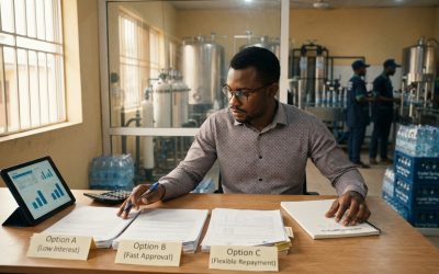 Realistic editorial image for Funding Your Water Factory: Best SME Loans for Nigerian Entrepreneurs