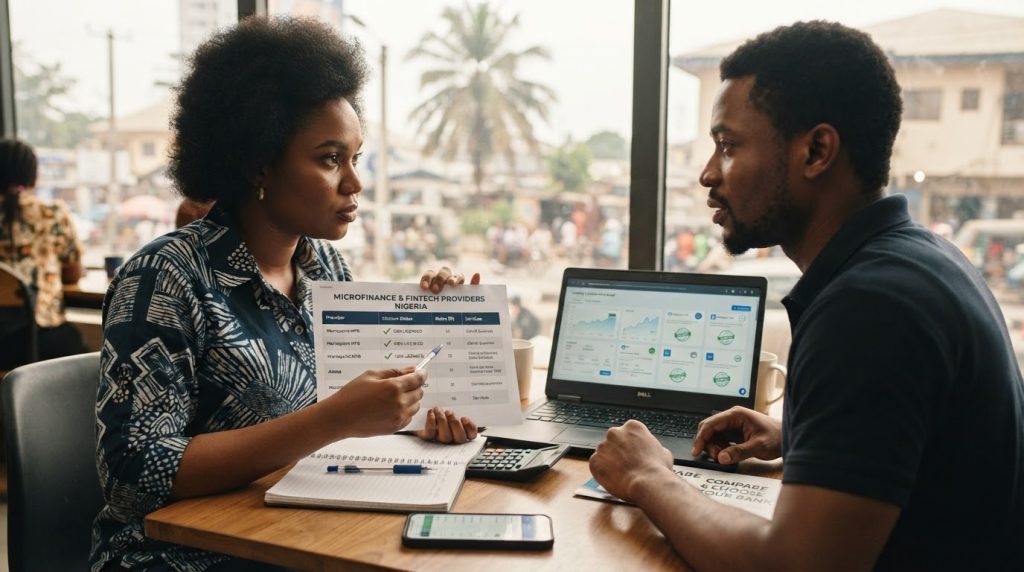 Realistic editorial image for How to Check if a Microfinance Bank or Fintech Is Licensed in Nigeria