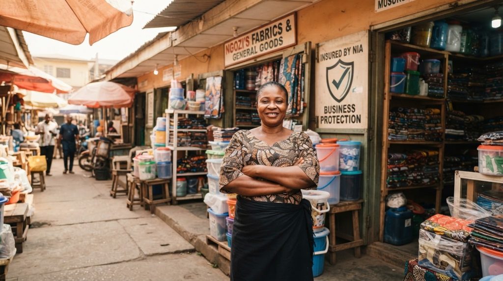 Realistic editorial image for Protect Your Shop: A Step-by-Step Guide to Business Insurance for Nigerian Traders