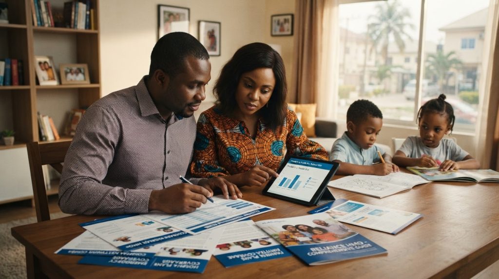 Realistic editorial image for Best Health Insurance for Nigerian Families: Emergency Coverage & Hospital Access